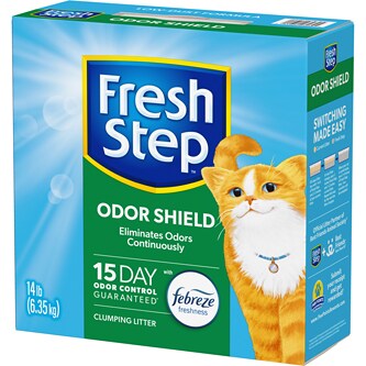 Fresh Step Odor Shield with Febreze Freshness Clumping Cat Litter, Scented