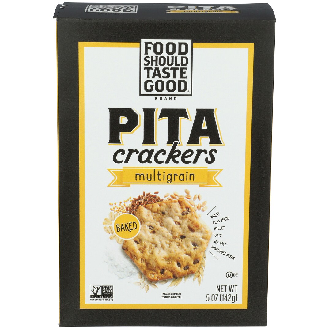 Food Should Taste Good Pita Crackers, Multigrain