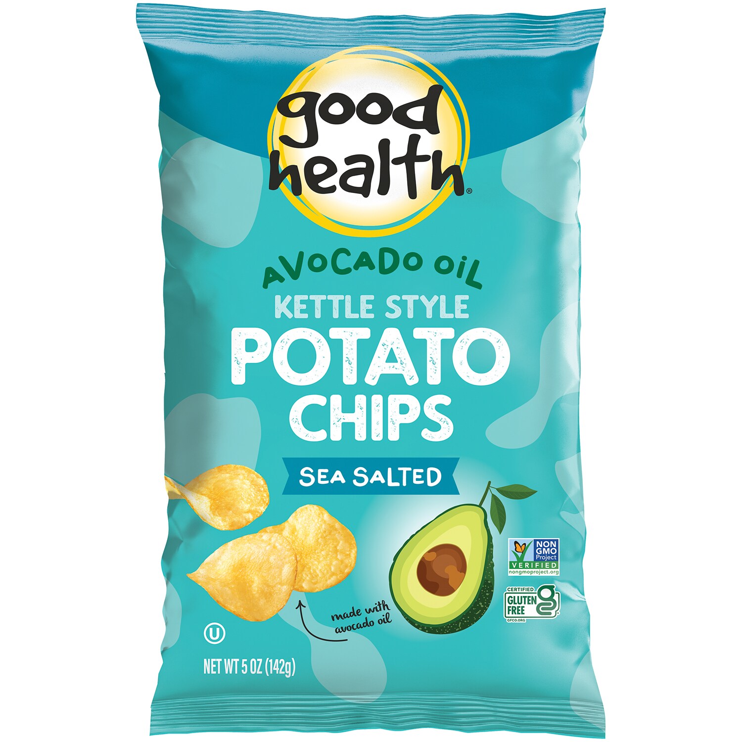 Good Health Avocado Oil Kettle Style Potato Chips, Sea Salted