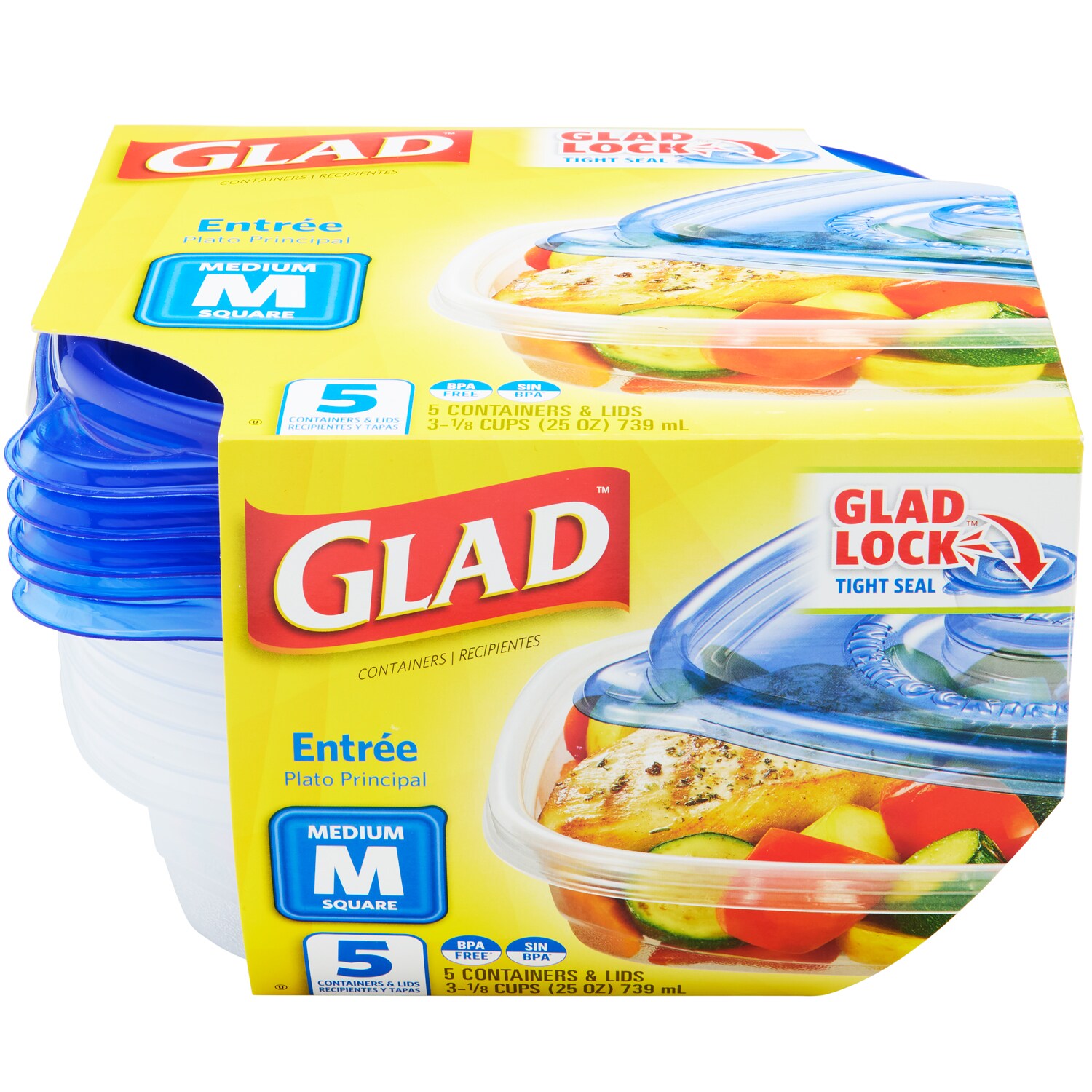 Glad Food Storage Containers, Entrée