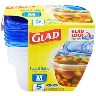Glad Food Storage Containers, Soup and Salad