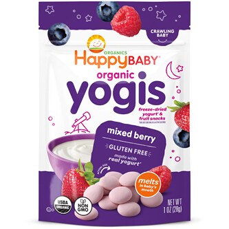 Happy Family Happy Baby Organic Yogurt and Fruit Snacks, Mixed Berry