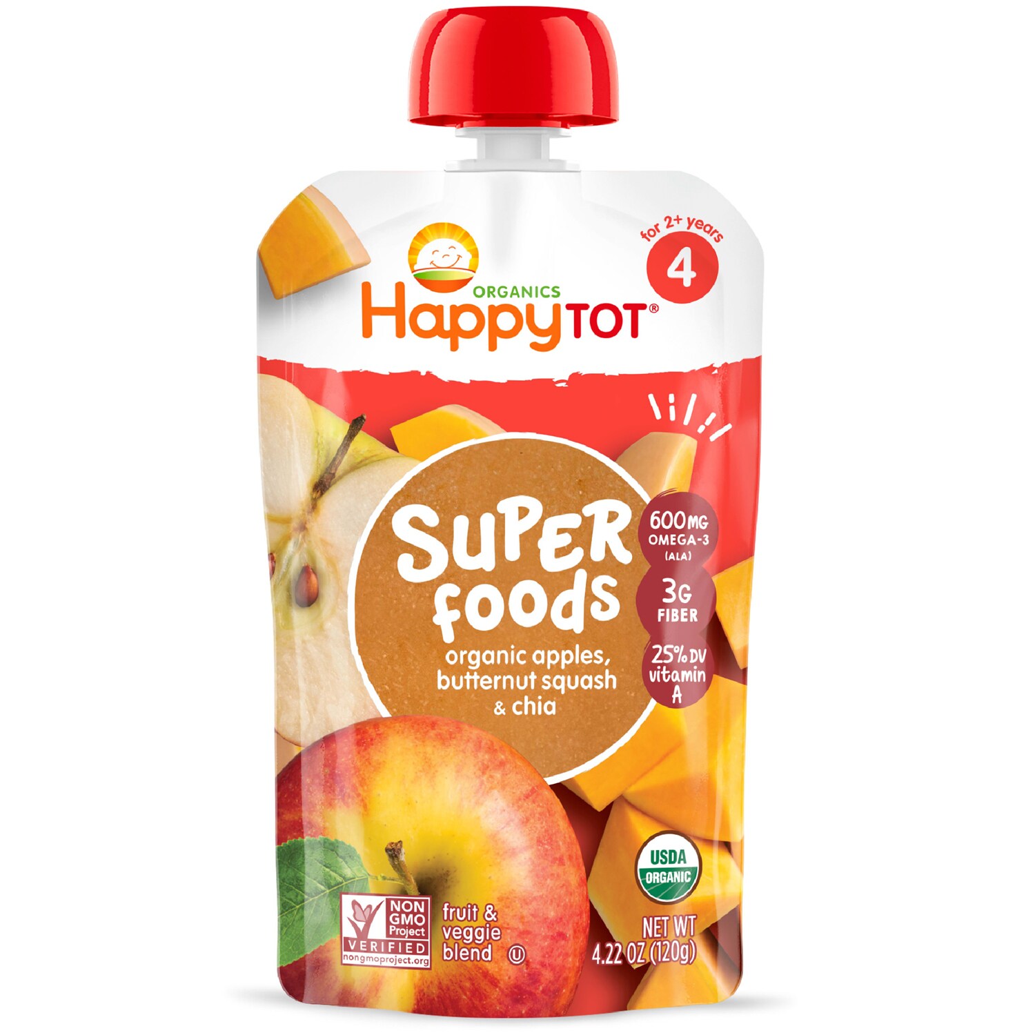 Happy Family Happy Tot Organic Mix, Apple and Butternut Squash