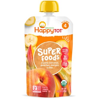 Happy Family Happy Tot Organic Super Foods Banana, Peach, and Mango