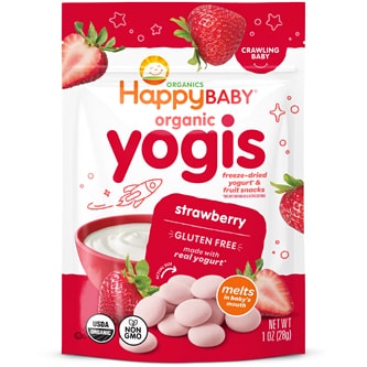 Happy Family Happy Baby Organic Yogurt and Fruit Snacks, Strawberry