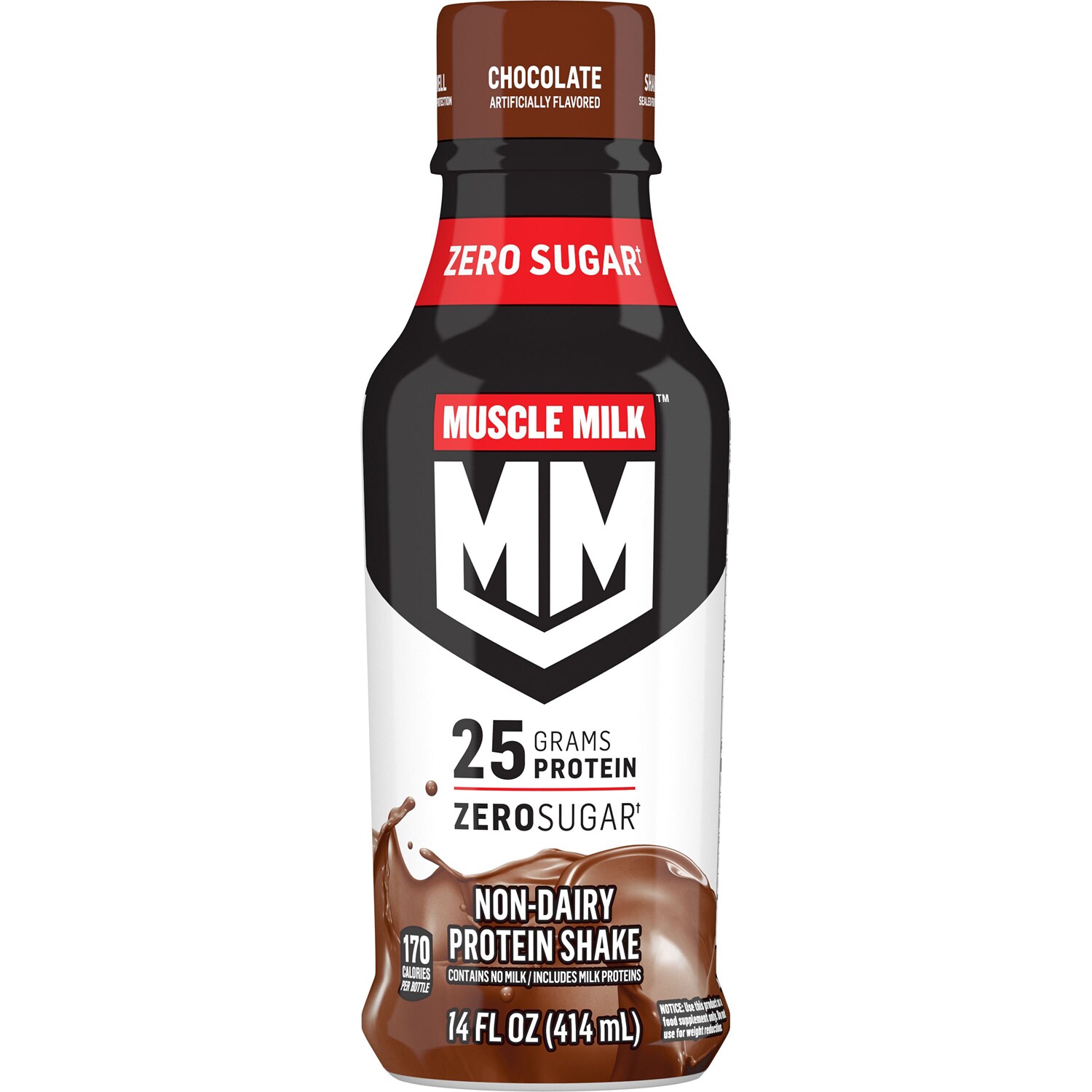 Muscle Milk Protein Nutrition Shake, Chocolate, Plastic Bottle