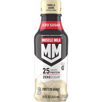 Muscle Milk Protein Nutrition Shake, Vanilla Crème, Plastic Bottle