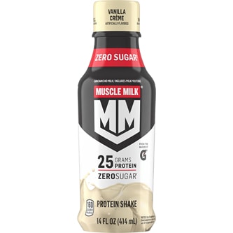 Muscle Milk Protein Nutrition Shake, Vanilla Crème, Plastic Bottle