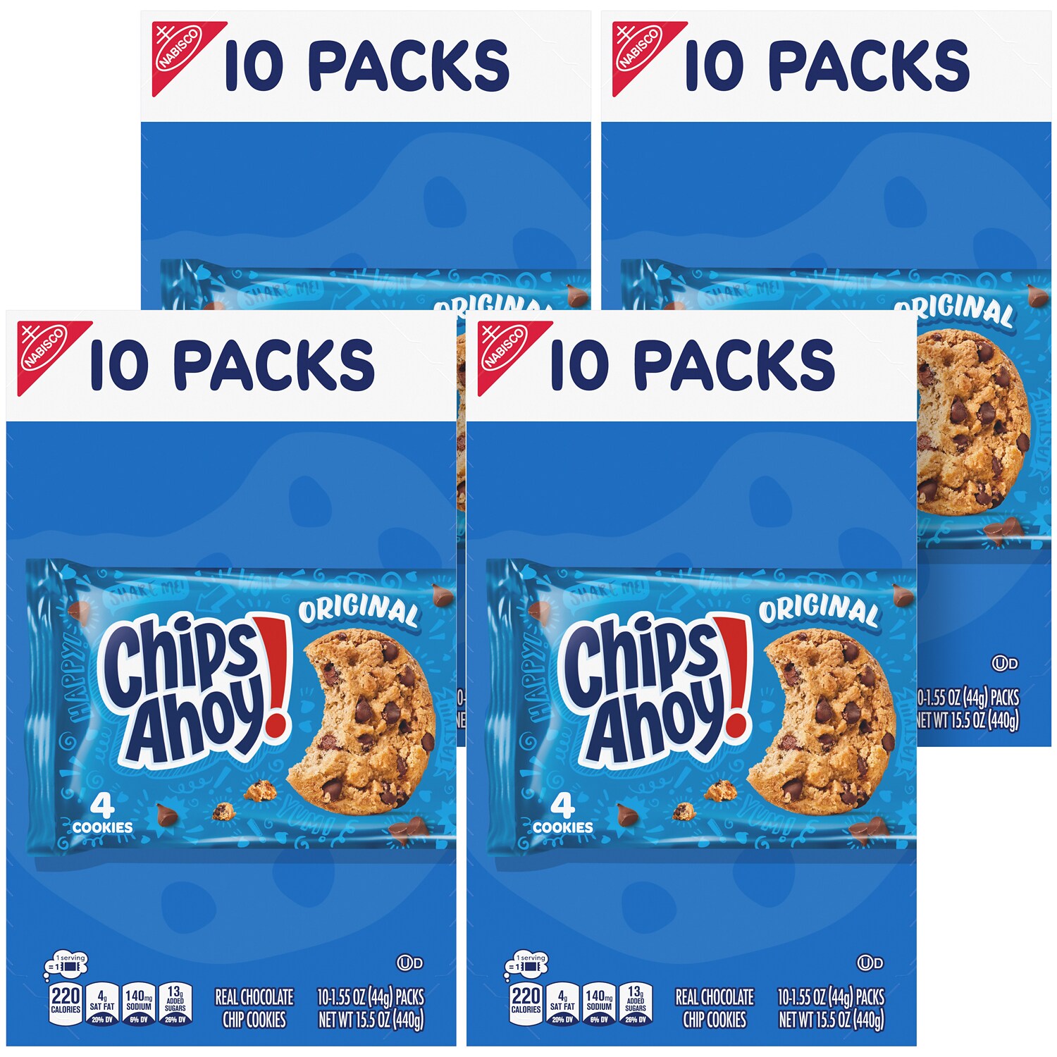 Nabisco Mini Chips Ahoy! Cookies Packs, Case