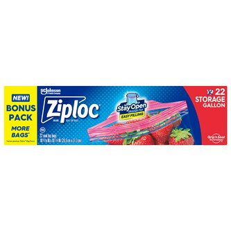 Ziploc Seal Top Gallon Storage Bags 