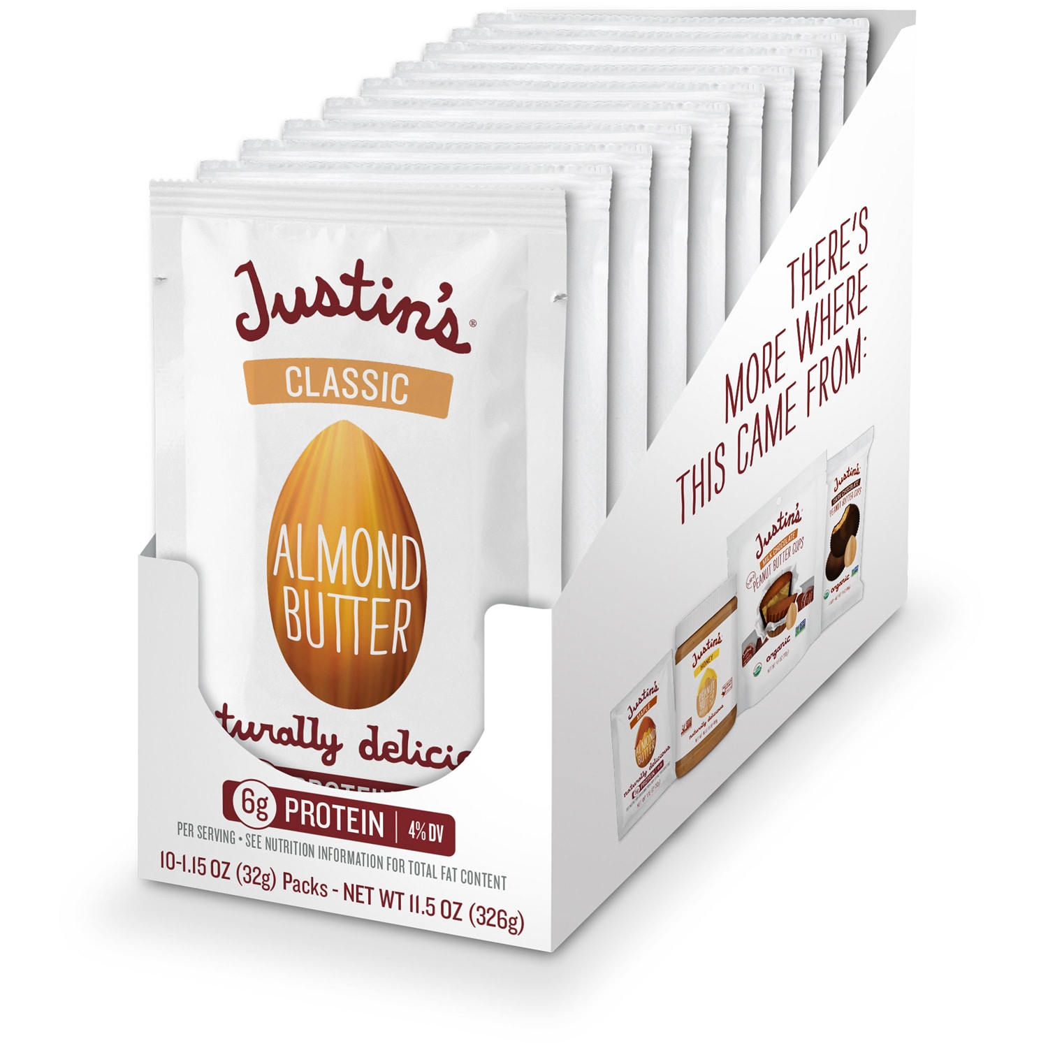 Justin's Classic Almond Butter Squeeze Packs