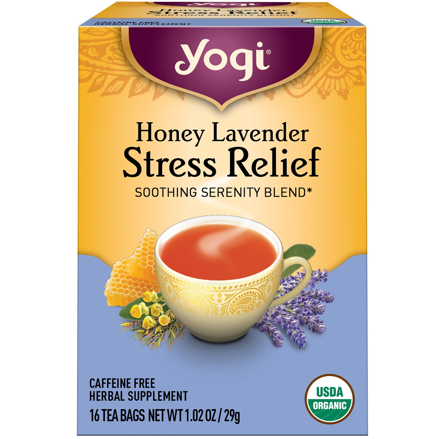 Yogi Tea Honey Lavender Stress Relief 