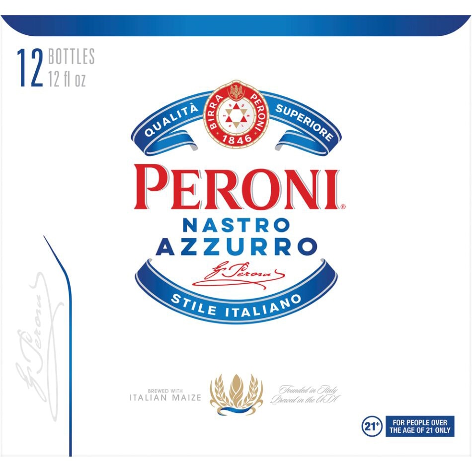 Peroni Lager, Glass Bottles