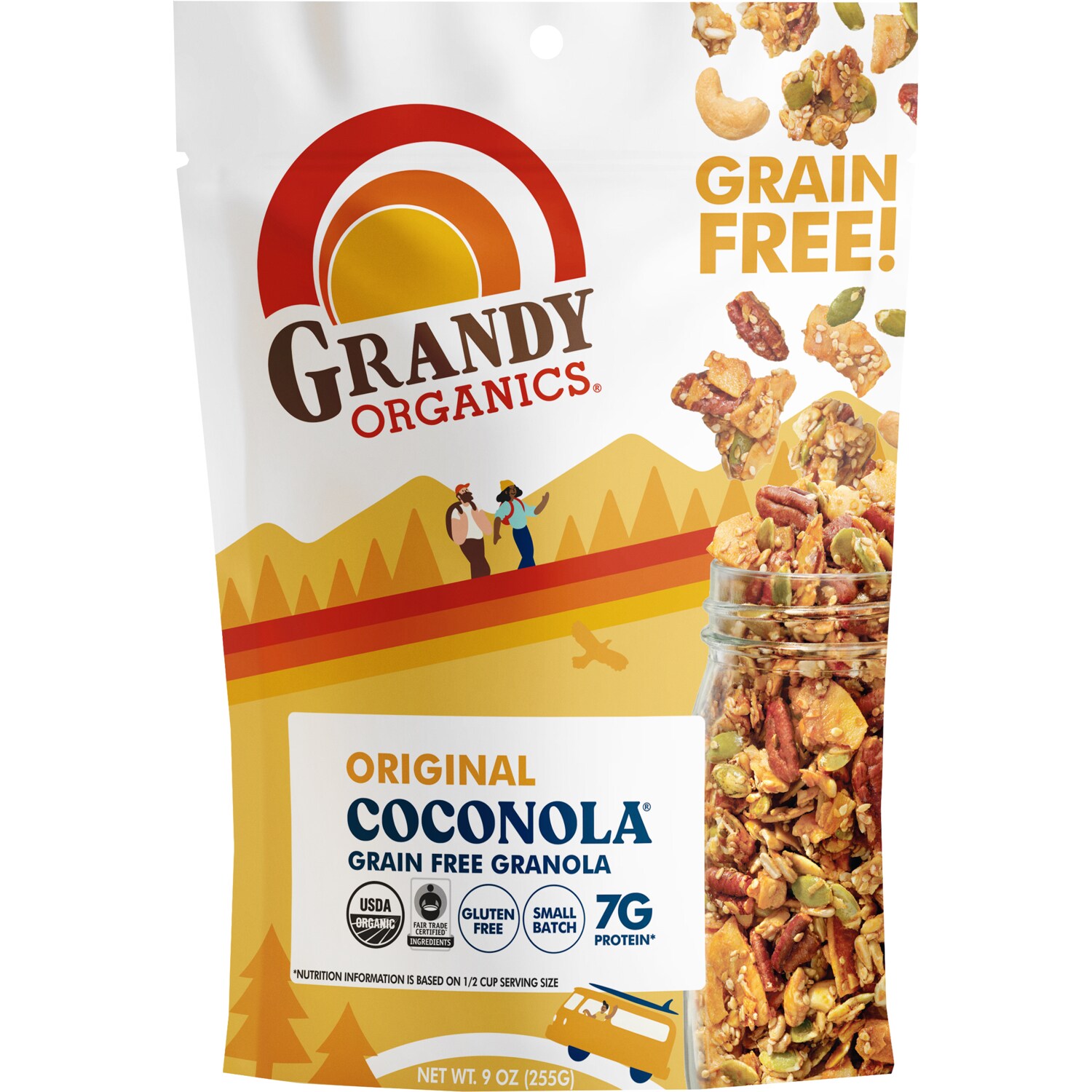 Grandy Organics Grain-Free Coconut Granola, Original