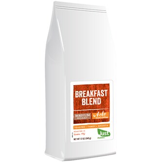 Just FreshDirect Whole Bean Coffee, Breakfast Blend 