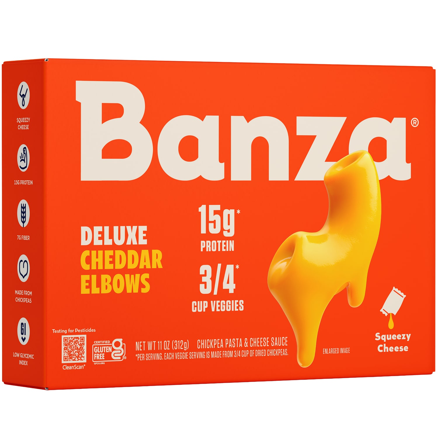 Banza Chickpea Pasta Mac and Cheese, Deluxe Classic Cheddar 