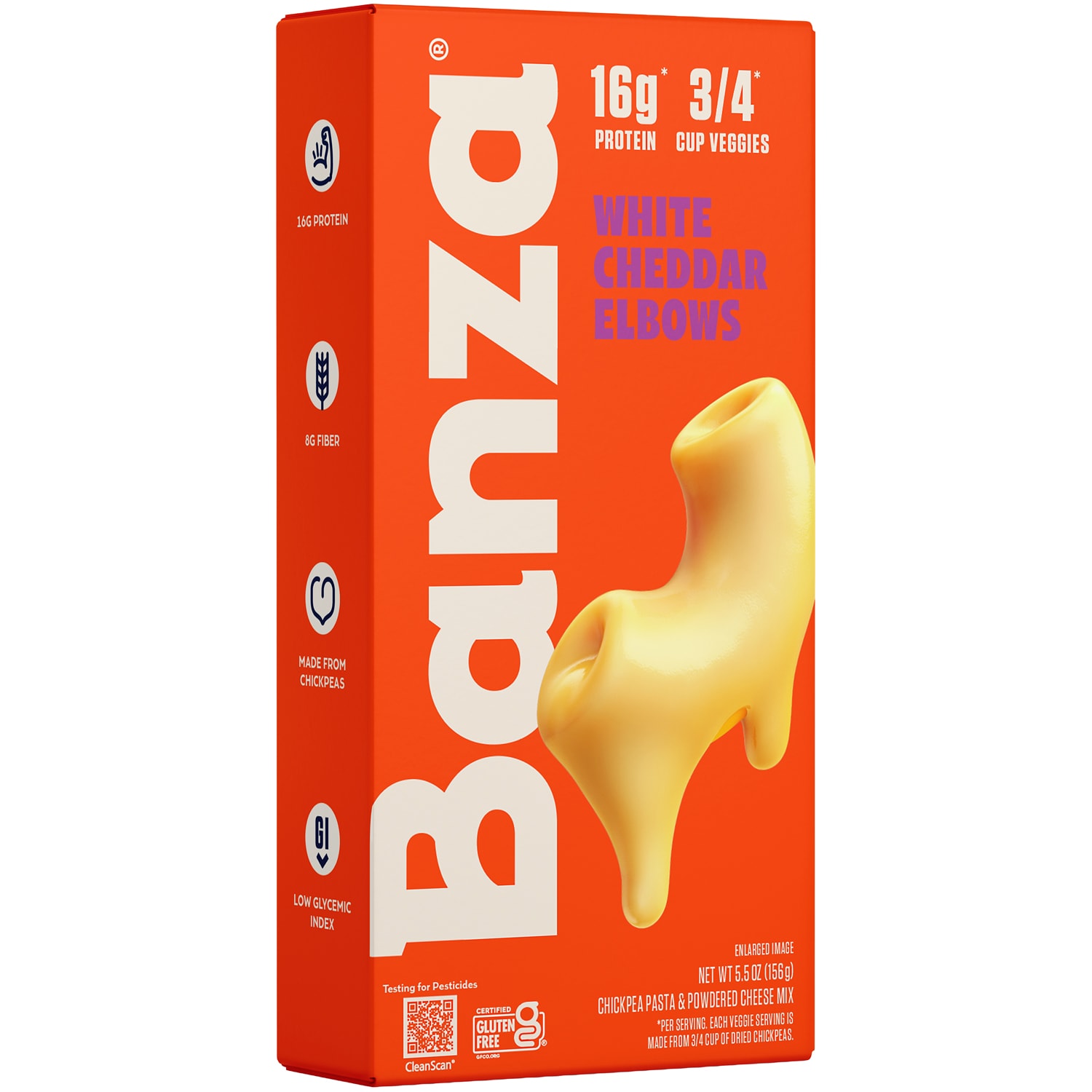 Banza Chickpea Pasta Mac and Cheese, White Cheddar 