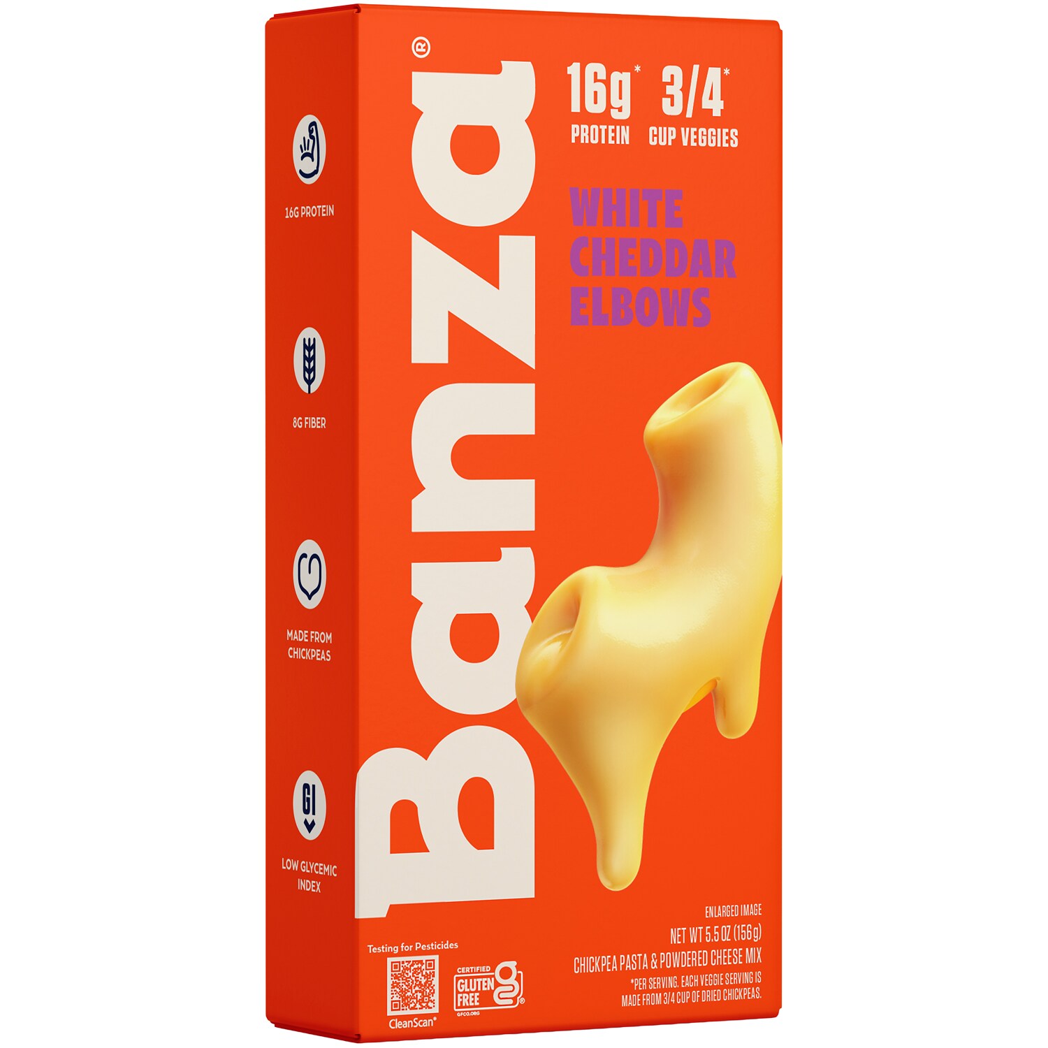 Banza Chickpea Pasta Mac and Cheese, White Cheddar 