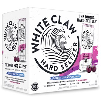White Claw Hard Seltzer, Black Cherry, Cans