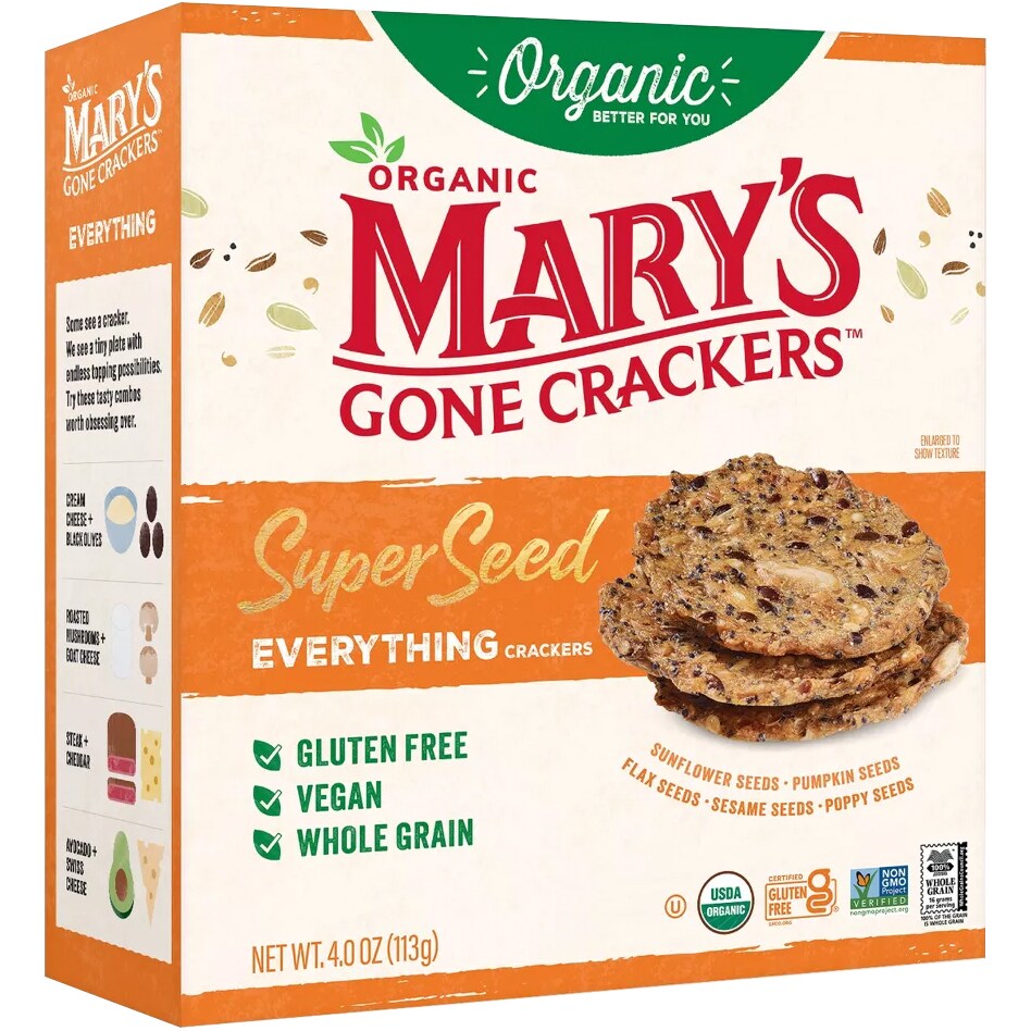 Mary's Gone Crackers Super Seed Crackers, Everything