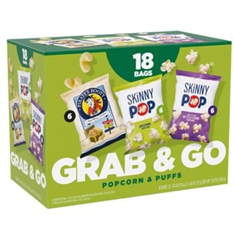 SkinnyPop Variety Snack Packs, Grab & GO Popcorn