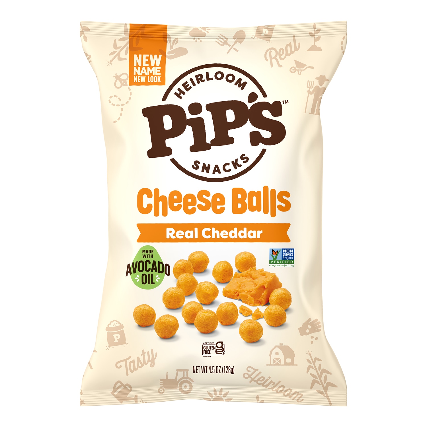 Pip's Cheese Balls, Real Cheddar