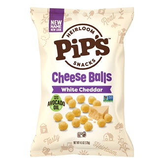 Pip's Cheese Balls, White Cheddar