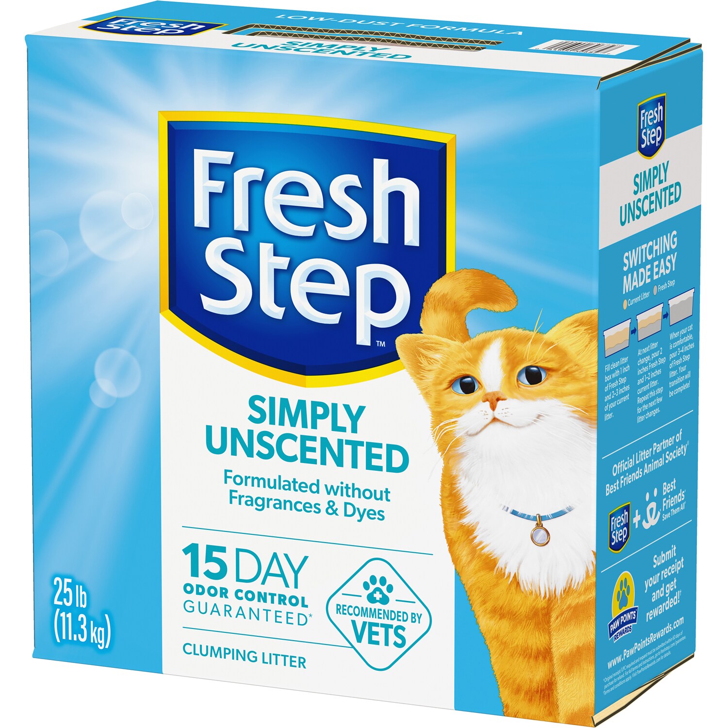 Fresh Step Clumping Cat Litter, Simply Unscented