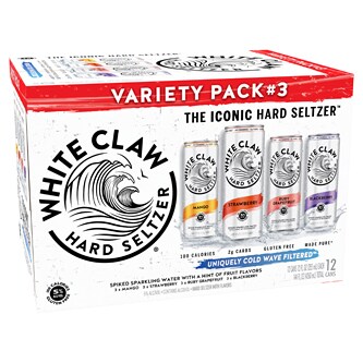 White Claw Hard Seltzer Variety Pack No. 3, Cans