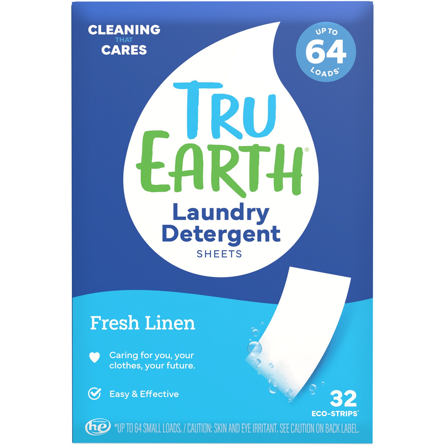 Tru Earth Eco-Strips Laundry Detergent, Fresh Linen