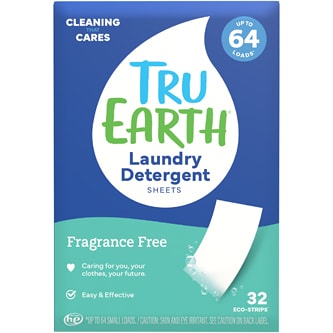 Tru Earth Eco-Strips Laundry Detergent, Fragrance Free