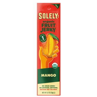 Solely Organic Fruit Jerky, Mango