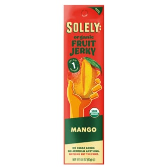 Solely Organic Fruit Jerky, Mango