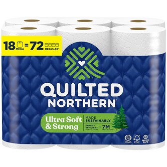 Quilted Northern Ultra Soft & Strong 2-Ply Bathroom Tissue, Mega Rolls