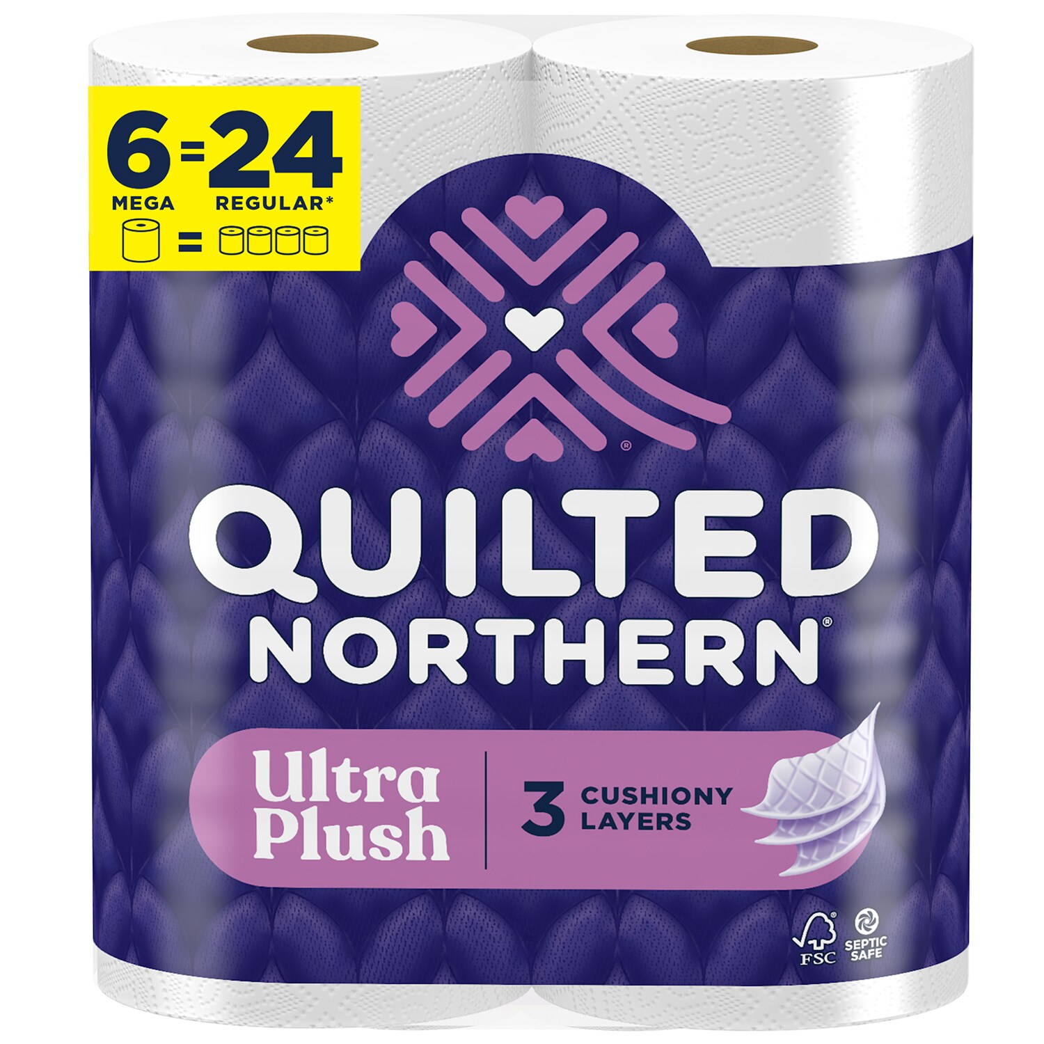 Quilted Northern Ultra Plush 3-Ply Bathroom Tissue, Mega Rolls