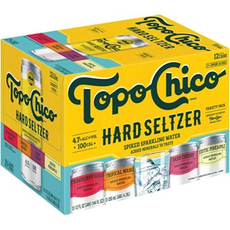Topo Chico Hard Seltzer Variety Pack, Cans