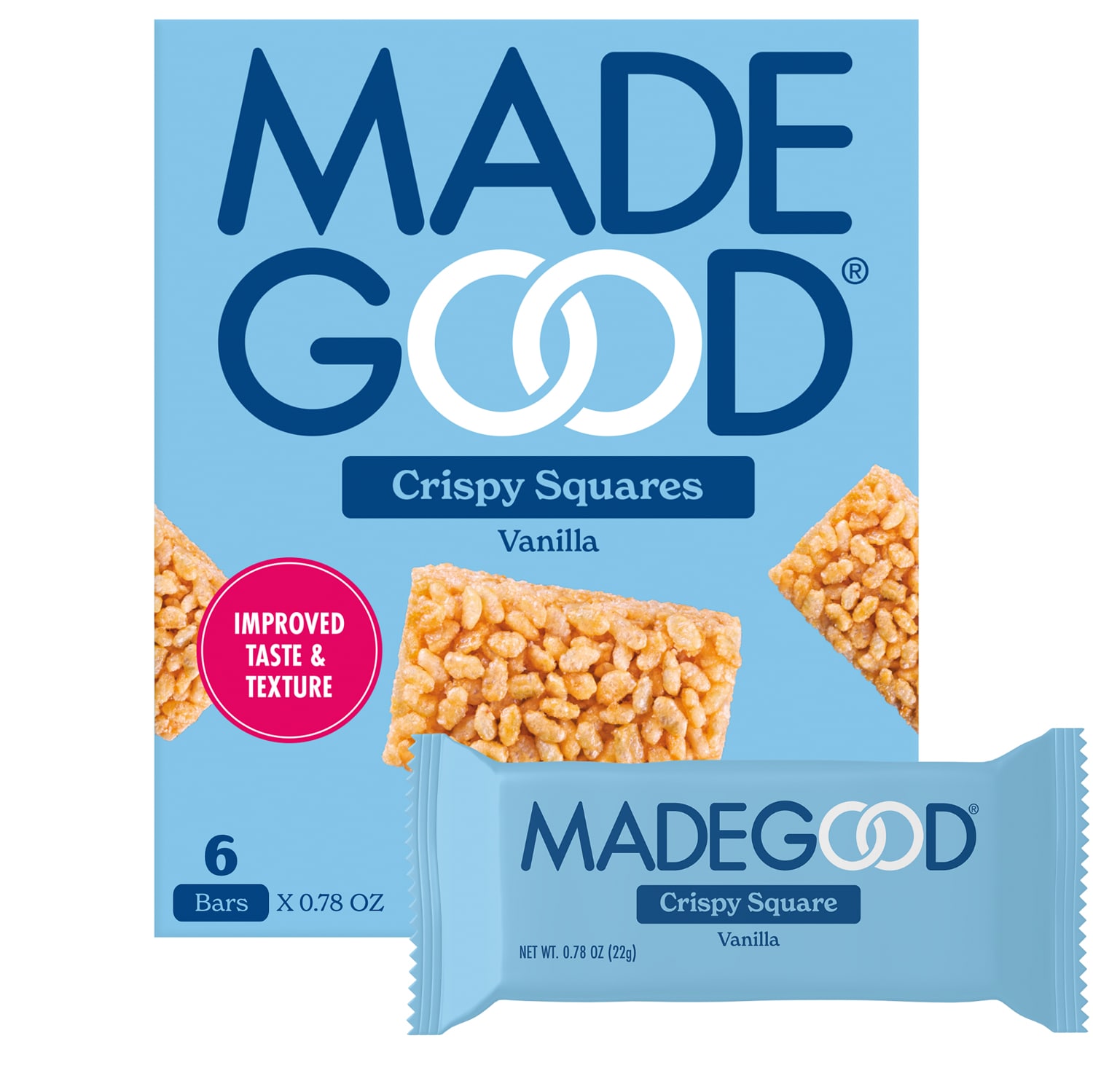 Made Good Crispy Squares, Vanilla