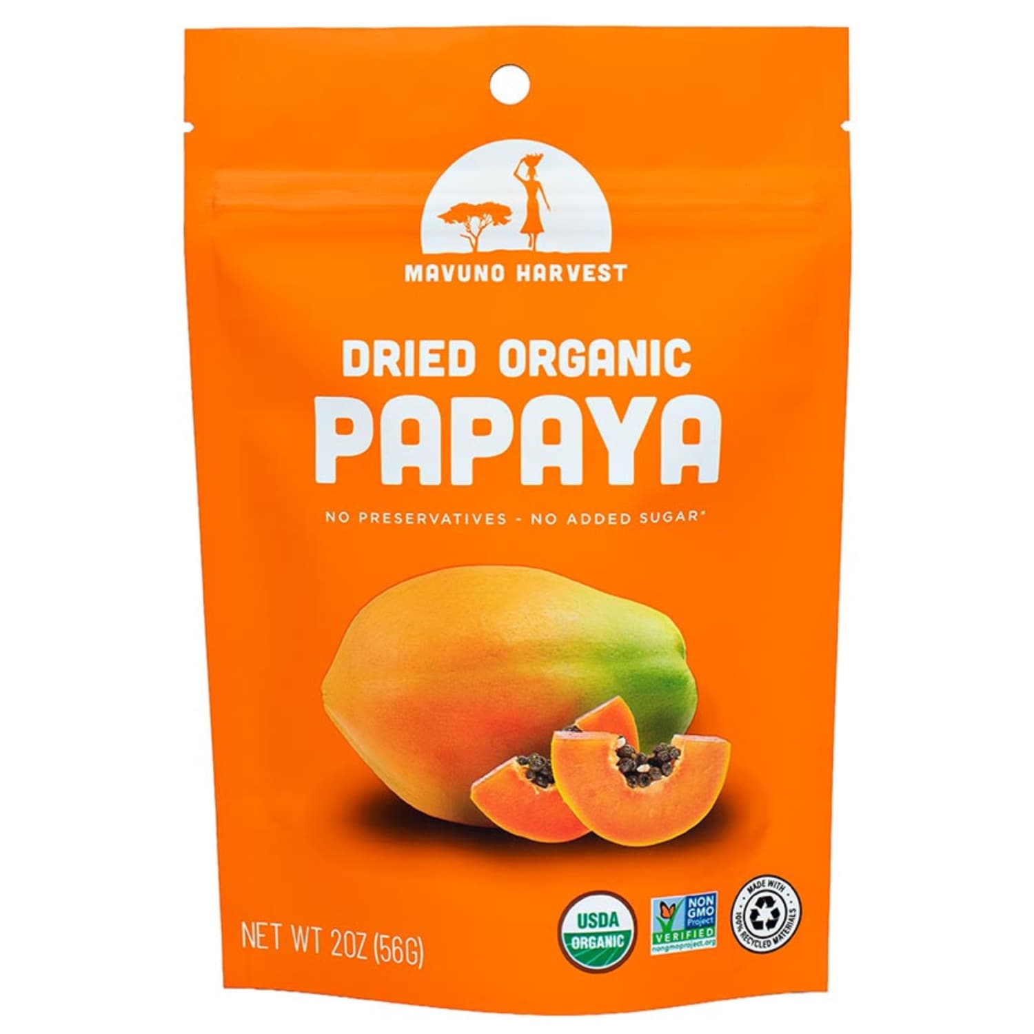 Mavuno Harvest Organic Dried Papaya