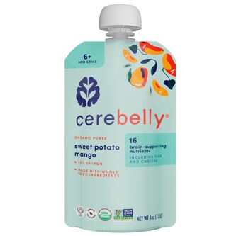 Cerebelly Organic Baby Food Puree, Sweet Potato & Mango