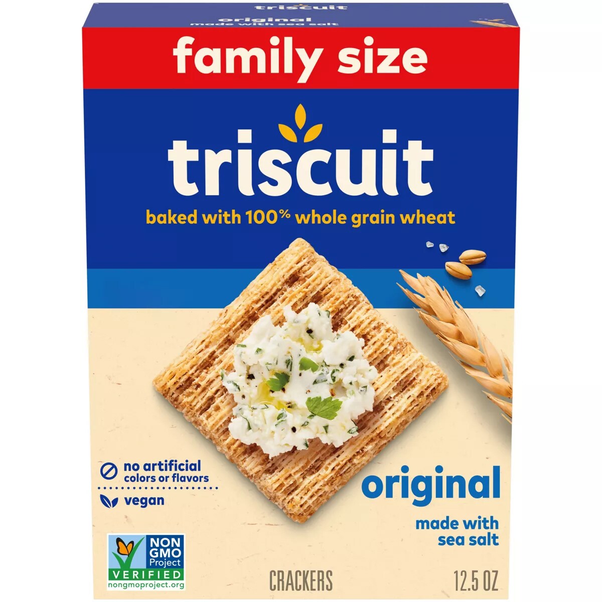 Nabisco Triscuit Snack Crackers, Original, Family Size