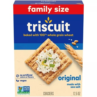 Nabisco Triscuit Snack Crackers, Original, Family Size