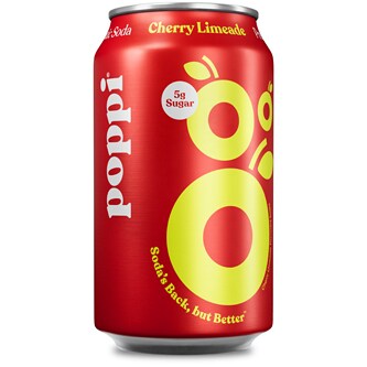 Poppi Prebiotic Soda, Cherry Limeade, Can
