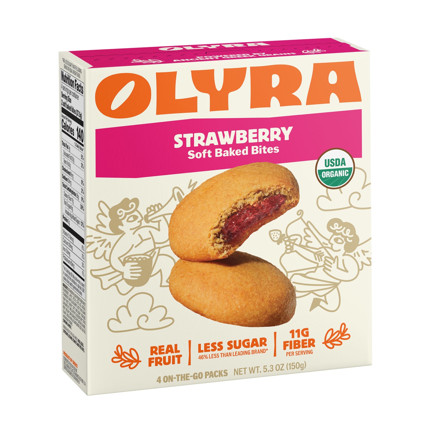OLYRA Filled Breakfast Biscuits, Strawberry