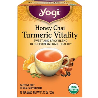 Yogi Tea Turmeric Vitality Tea, Honey Chai