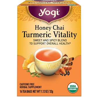 Yogi Tea Turmeric Vitality Tea, Honey Chai