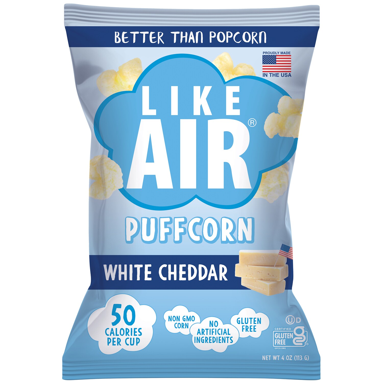 Like Air Puffcorn, White Cheddar