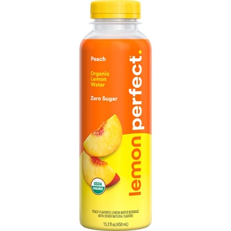 Lemon Perfect Zero Sugar Hydrating Lemon Water, Peach Raspberry, Plastic Bottle