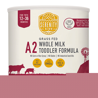 Serenity Kids A2 Grass Fed Whole Milk Toddler Formula