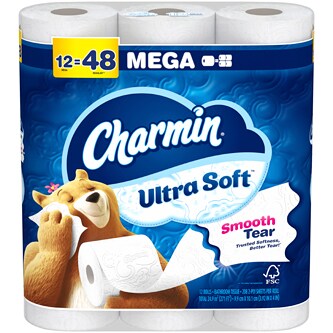 Charmin Ultra Soft 2-Ply Bathroom Tissue, Mega Rolls