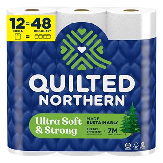 Quilted Northern Ultra Soft & Strong 2-Ply Bathroom Tissue, Mega Rolls 